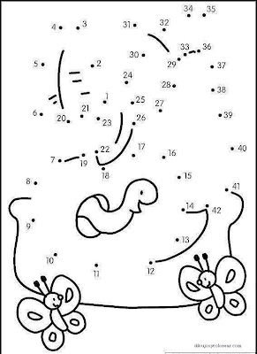 colorear dibujos y unir puntos: unir los puntos