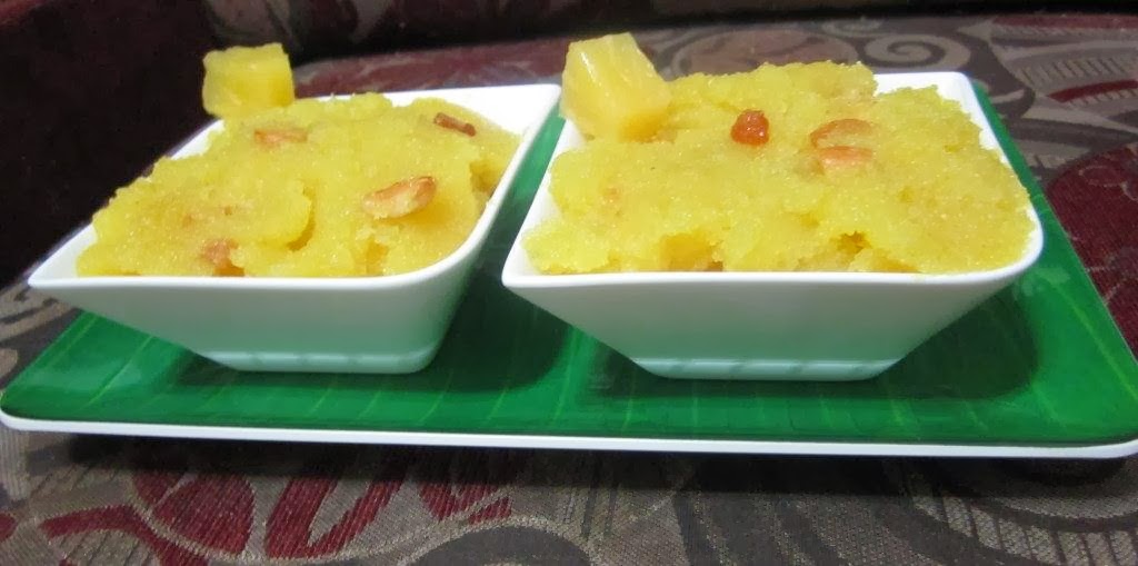 Pineapple Kesari/ Kesari/ Indian Smolina Cakes Lincy's Cook Art
