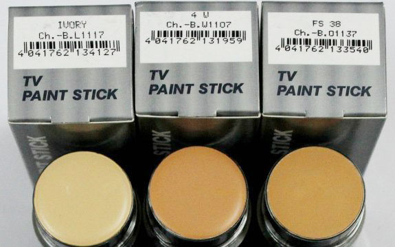 Kryolan Tv Paint Stick Color Chart