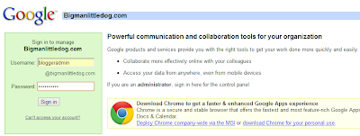 Google Apps Domain Registration - Login for default user "bloggeradmin" Google Apps Domain Registration - Login for default user "bloggeradmin"