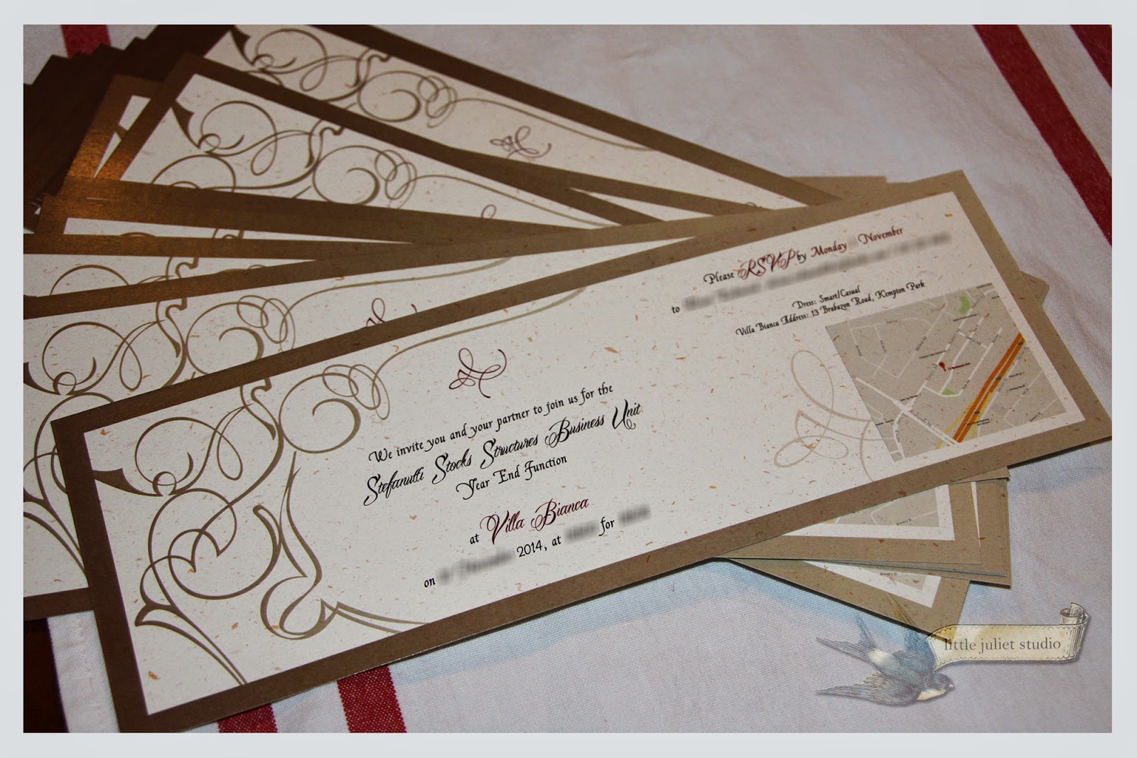 littlejuliet studio end of year party time year end function invitations