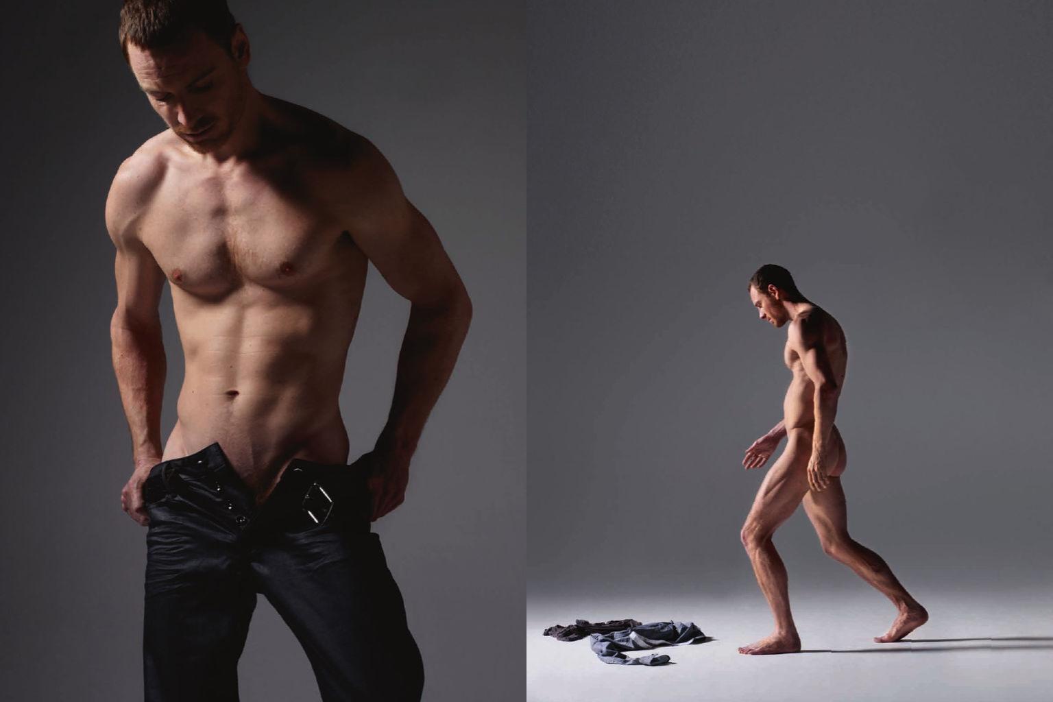 Michael Fassbender naked (again!) for Obsession magazine. 