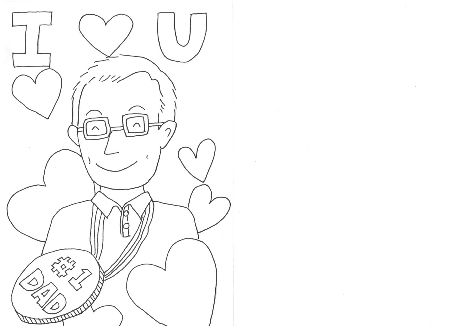 Shine Kids Crafts: Father's Day Printable Coloring Card