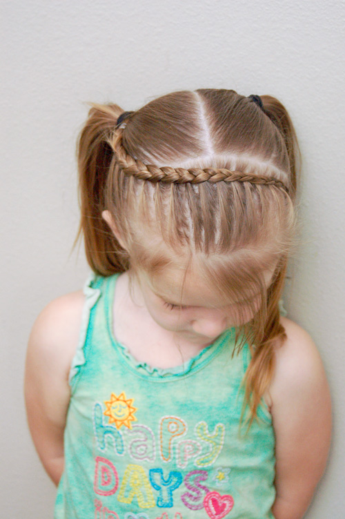 Tress It Up Girls Hairstyles: First Day of Kindergarten Hair