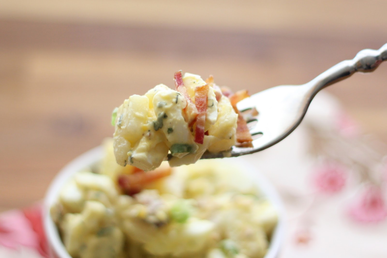 Barefeet In The Kitchen Ranch Potato Salad with Bacon and Eggs