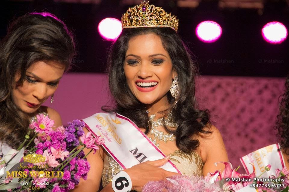 Siyatha Lux Miss World Sri Lanka 2014 winner Chulakshi Saubhagya Ranathunga
