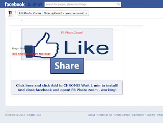 First step to add Facebook Photo Zoom