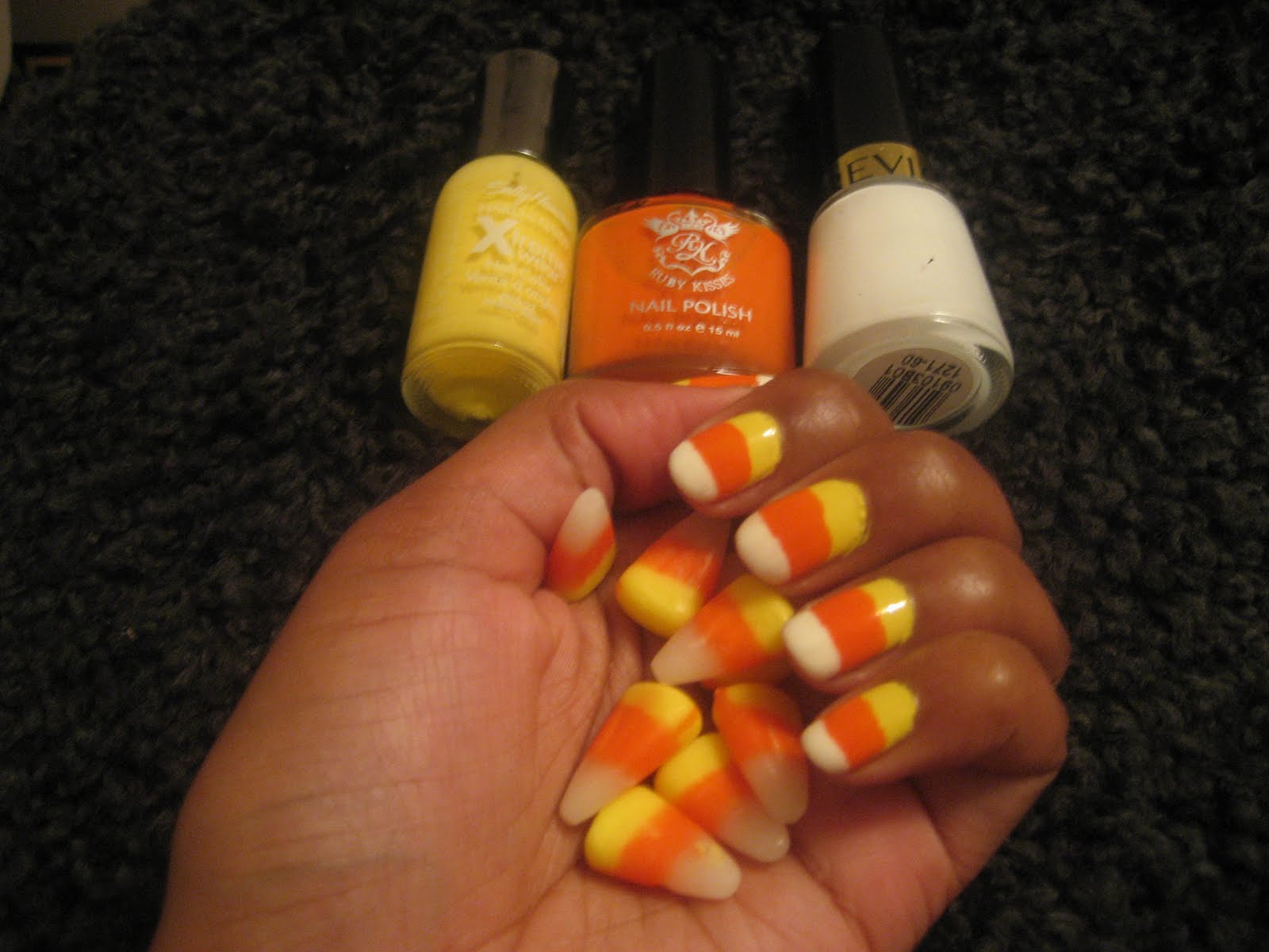 1. Candy Corn Nails: 10 Sweet and Spooky Designs for Halloween - wide 9