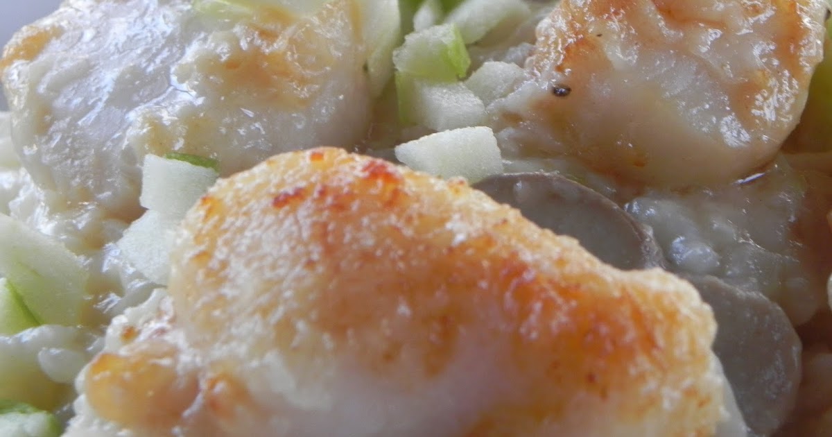 Yates Yummies Creamy Baked Risotto with Pan Fried Scallops