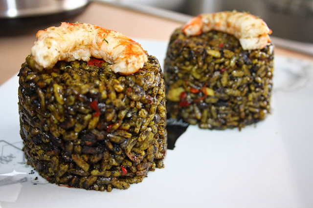 Arroz Negro Con Calamares Y Langostinos (gm)