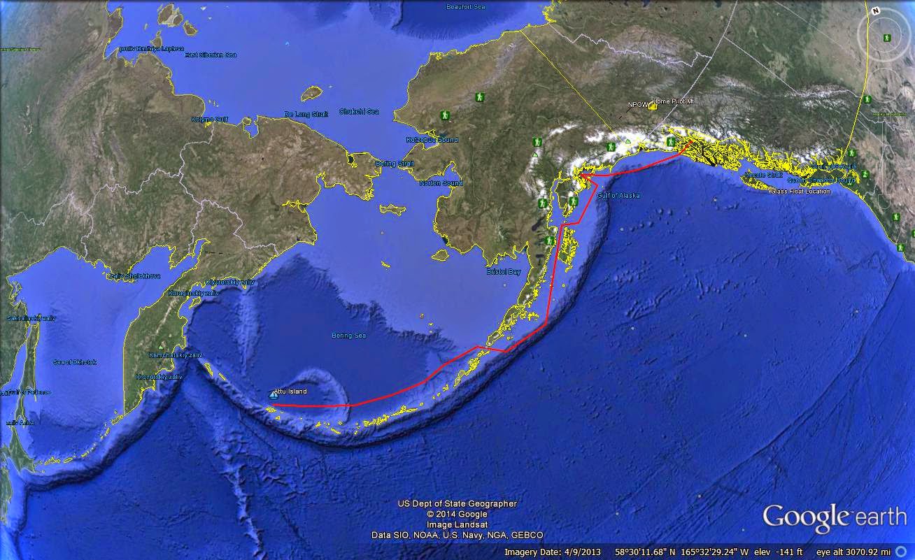 Google Map Aleutian Islands Google Map Aleutian Islands