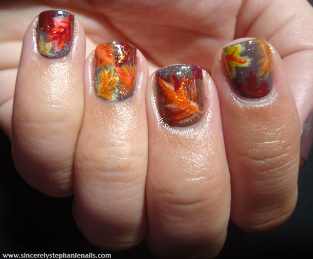 31 day nail art challenge orange