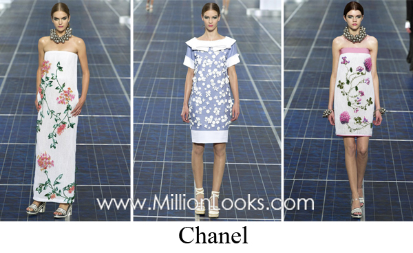floral prints φορέματα,Chanel