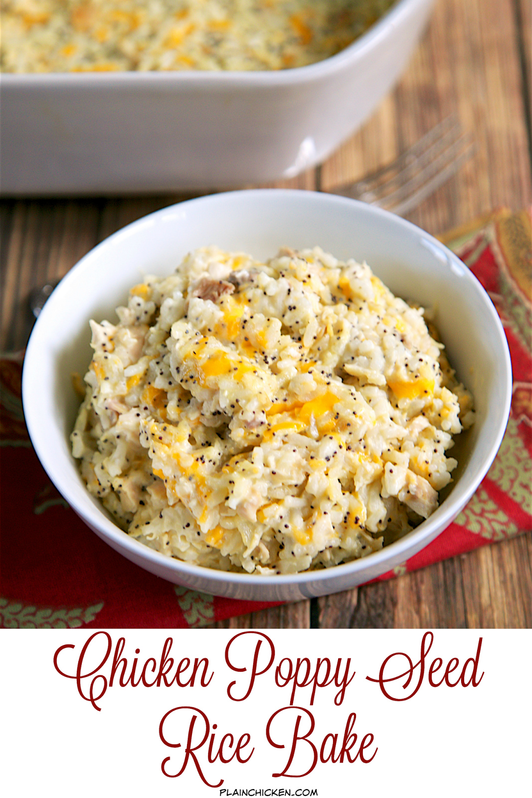 Chicken Poppy Seed Rice Bake Plain Chicken