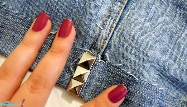 DIY: Short jeans com spikes DIY: Short jeans com spikes