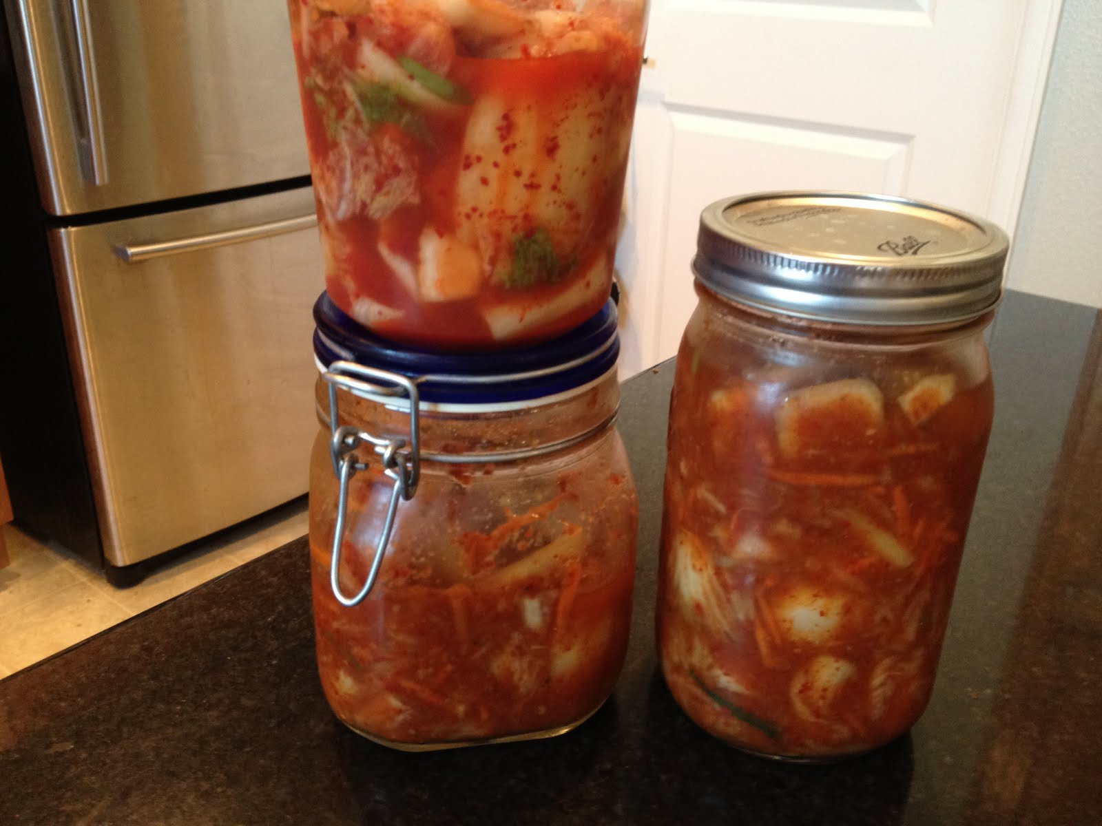 Altering to Fit Vera Kimchi and Salted Mustard Greens