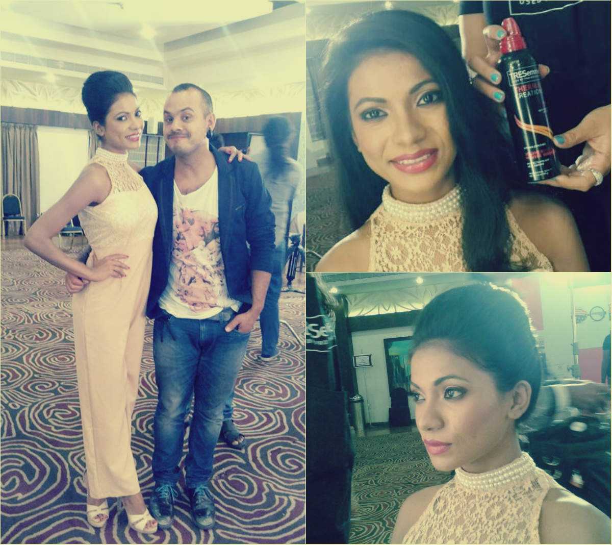 DIY Glamorous High Updo with TRESemmé GingerSnaps