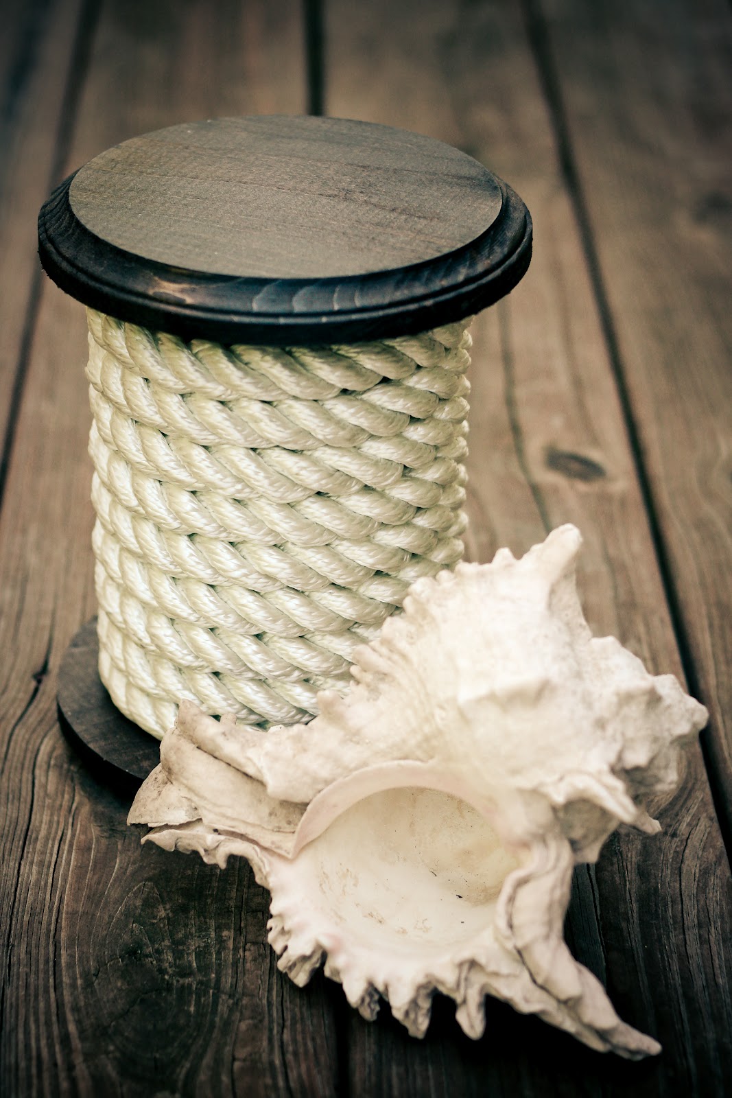 Hoot Designs Nautical Rope Spool DIY