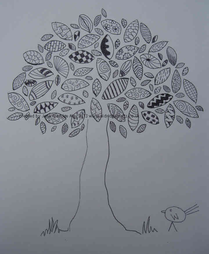 Create Something Beautiful... just because you can! Zentangle Tree...