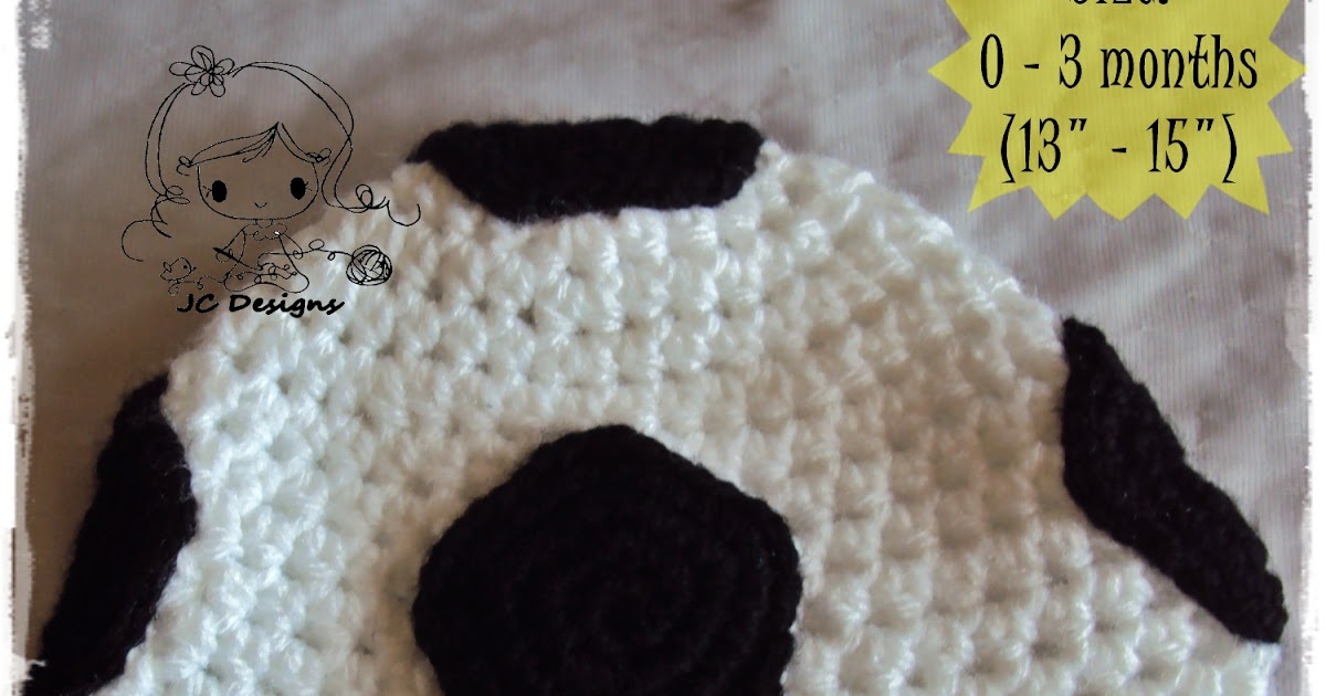 damn it let's crochet! Baby Soccer Ball Beanie