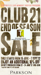 Club 21 End of Season Sale 2012 Club 21 End of Season Sale 2012