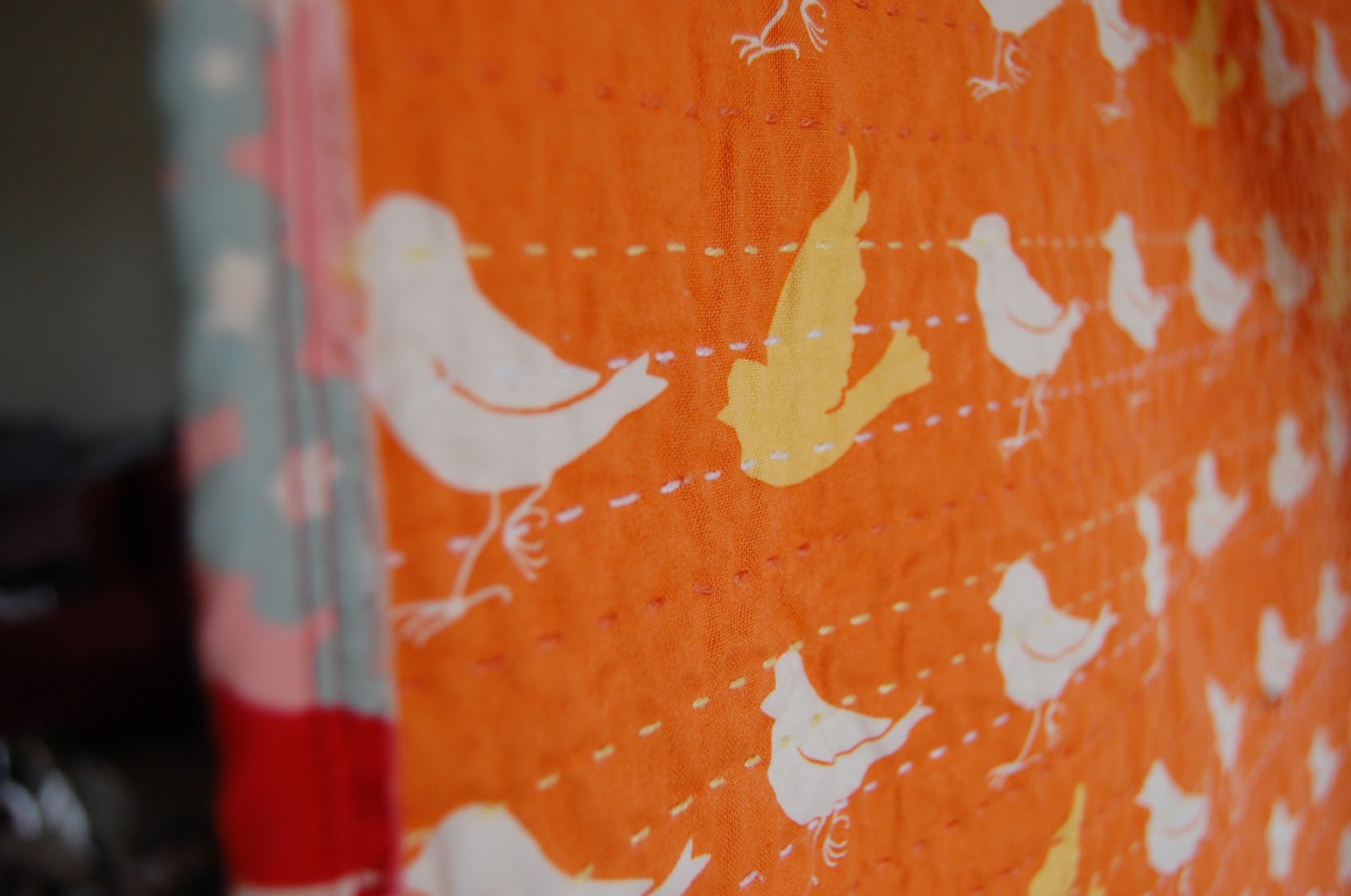 being me. sippin tea. kantha quilting