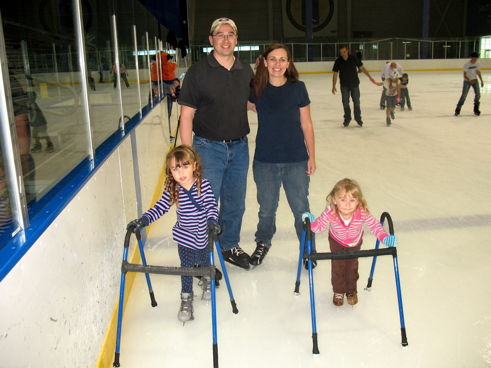 The Buell Family More Ice Skating