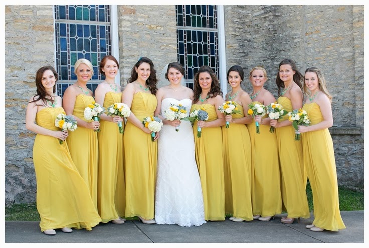 Yellow Bridesmaid Dresses