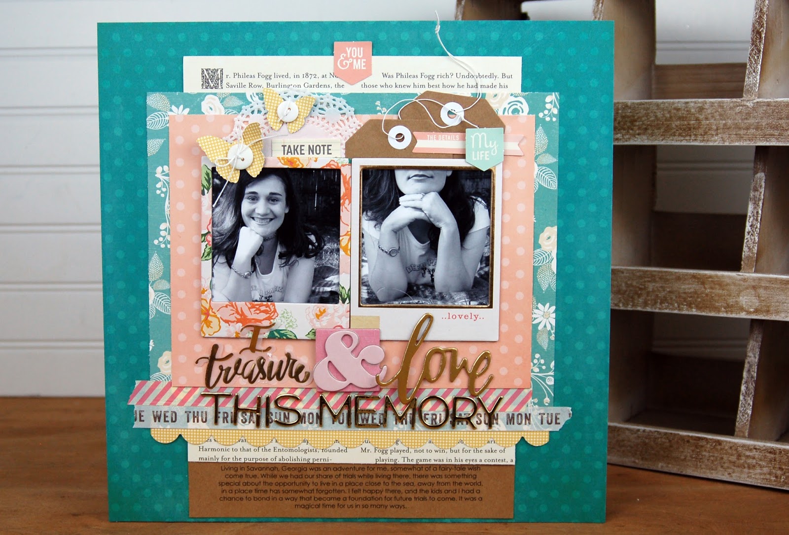 Memories Made 38 Scrapbooking Process Video I Treasure This Memory