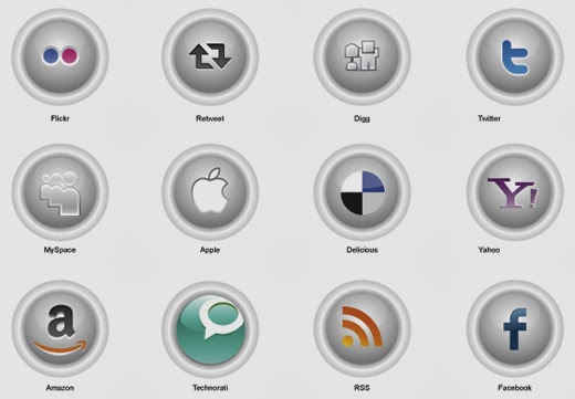 Button-style Social Icons Button-style Social Icons