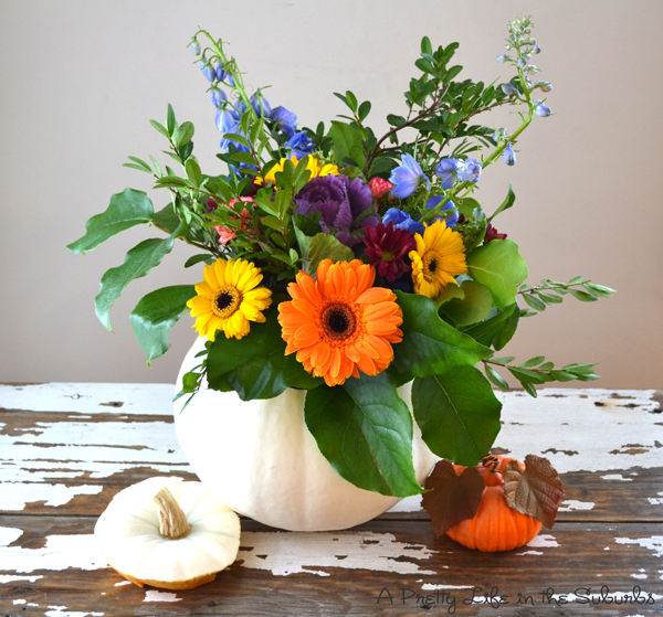 pumpkin flower arrangements a pretty life in the suburbs festive appetizers for christmas party