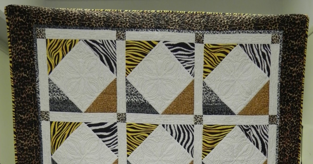 Dinah's Quilts & Embroidery Wild Animal Print Quilt