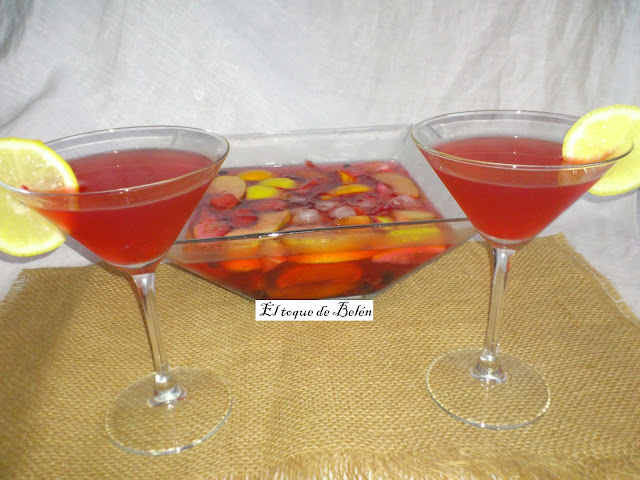 Sangria De Sweeter Tutti Frutti Con Frutas Y Sidra Asturiana 
