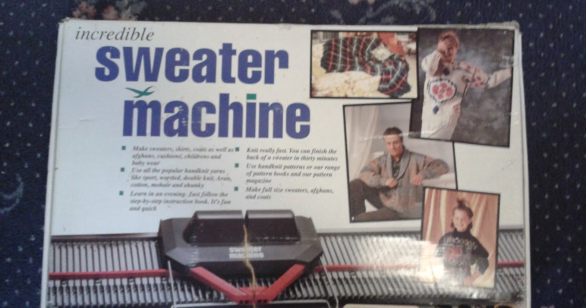 Alex's Machine Knitting My "New" BOND Incredible Sweater Machine!