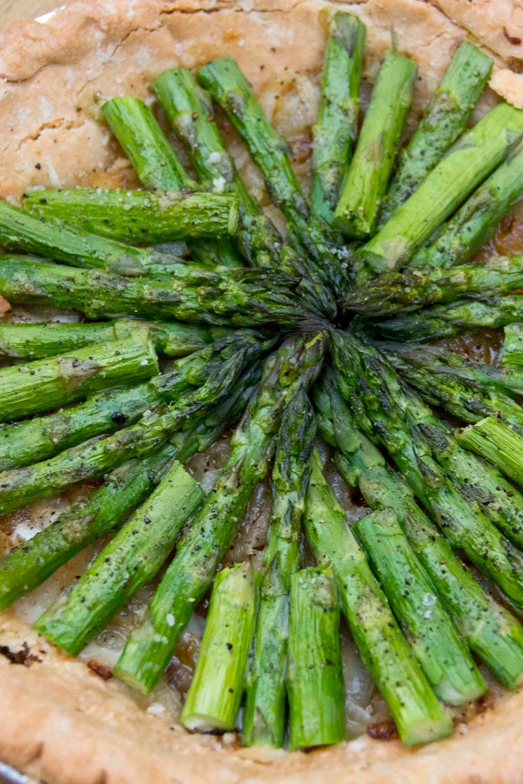 Aesthetic Nest Cooking Asparagus Gruyere Tart (Recipe)