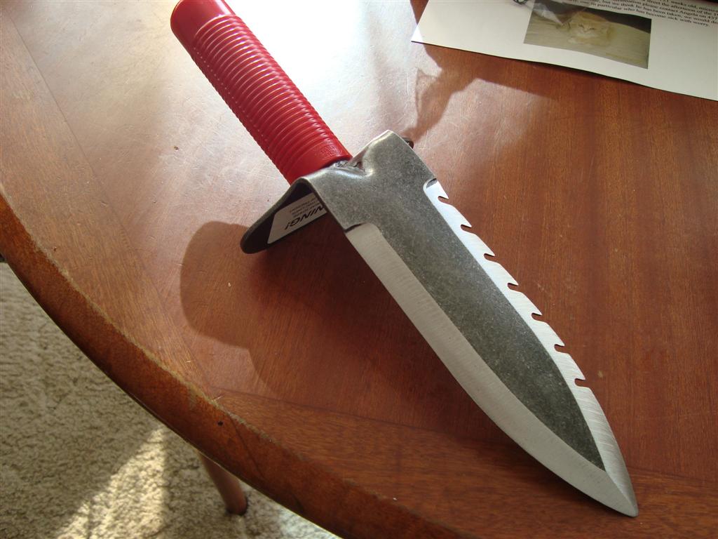 Tempering schedule for digging knife