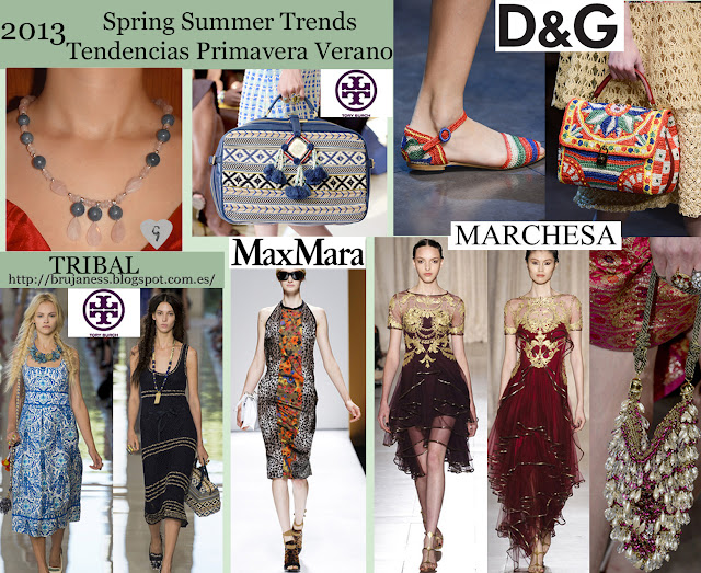 Tribal trend on Fashion shows Spring Summer 2013/ Tendencia tribal en la pasarela Primavera verano 2013 Tribal trend on Fashion shows Spring Summer 2013/ Tendencia tribal en la pasarela Primavera verano 2013 Dolce&gabbana, dolce and gabbana, marchesa, max mara, maxmara, tory burch, runaway, fashion show, pasarela