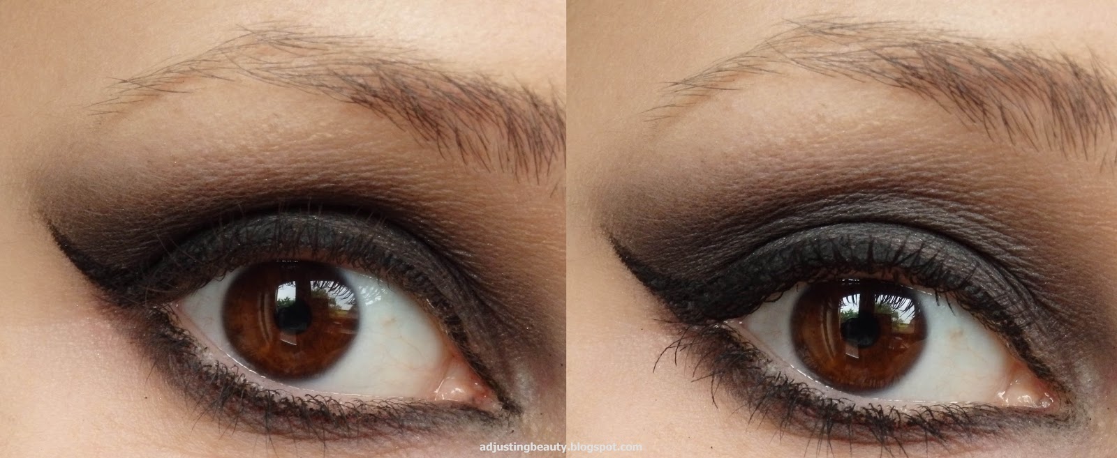 Taylor Swift Bad Blood inspired makeup winged smoky eye Adjusting