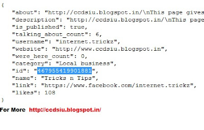 Find your Facebook id or Facebook Fan Page ID