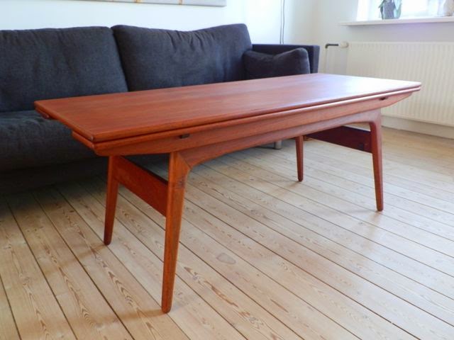 Retro furniture: københavnerbord sofa og spisebord i teaktræ