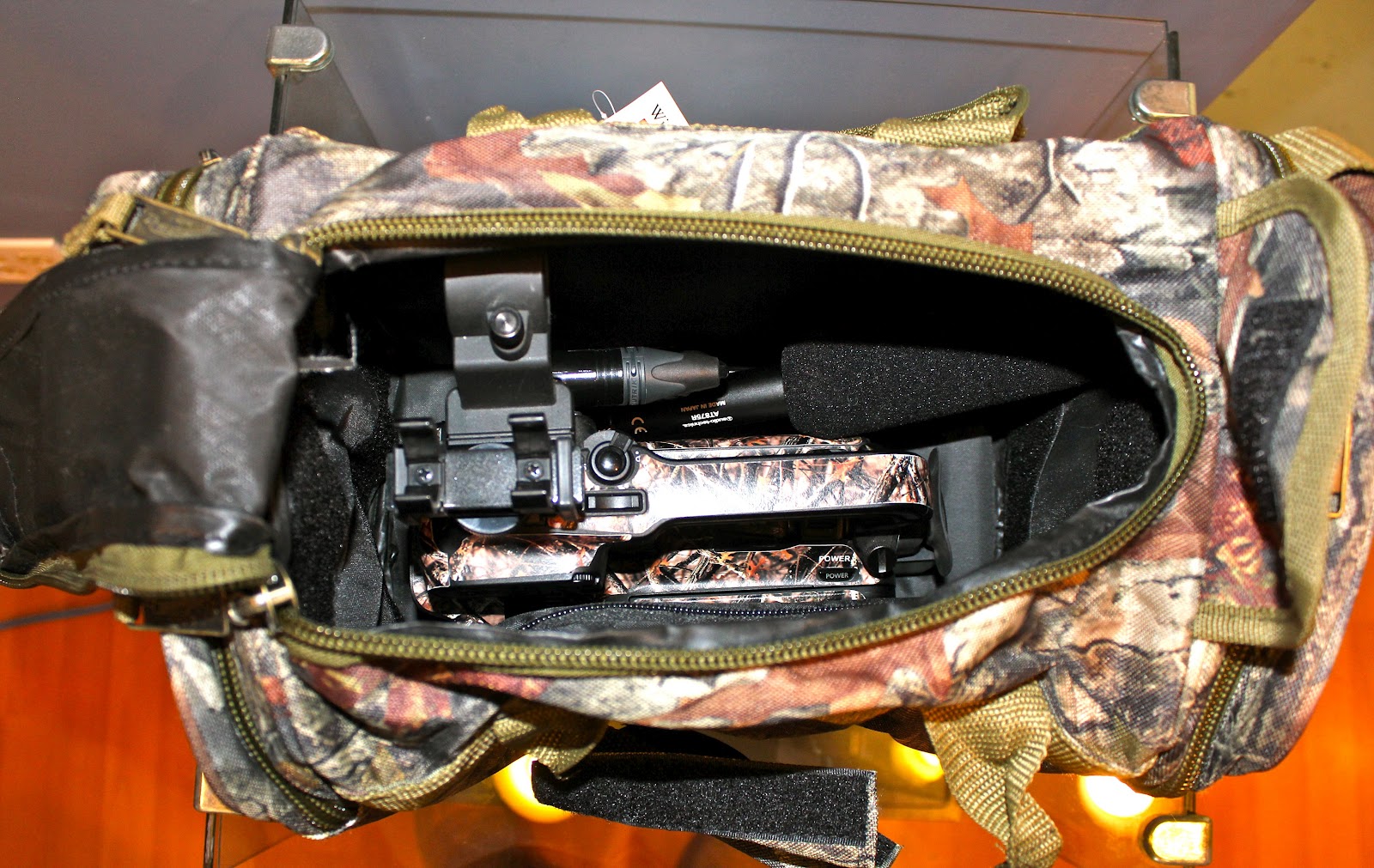Inside the Camouflage Camera Bag For Small Cameras Campbell Cameras