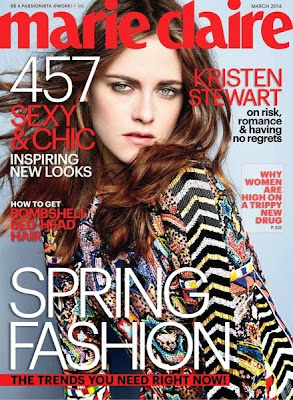 Kristen Stewart at the cover of Marie Claire US March 2014