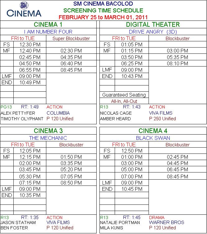Sm Cinema Movie Schedule