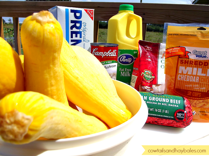 Cow Tails & Hay Bales Summer Squash Casserole