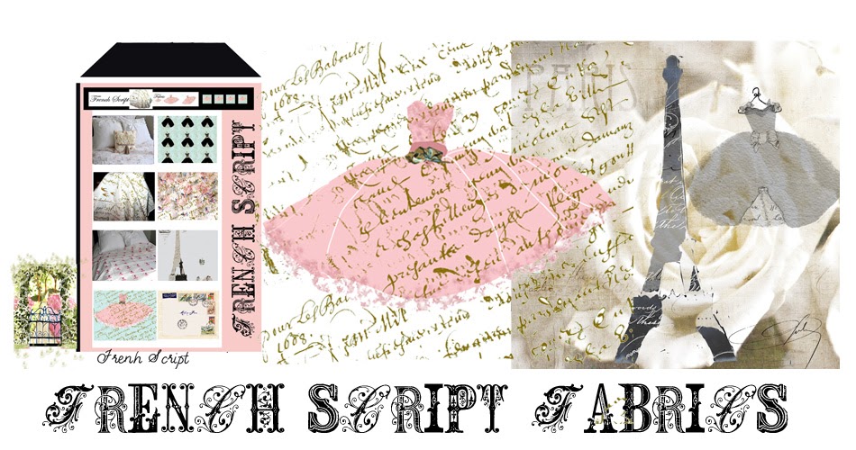 French Script Fabrics French Script Fabrics