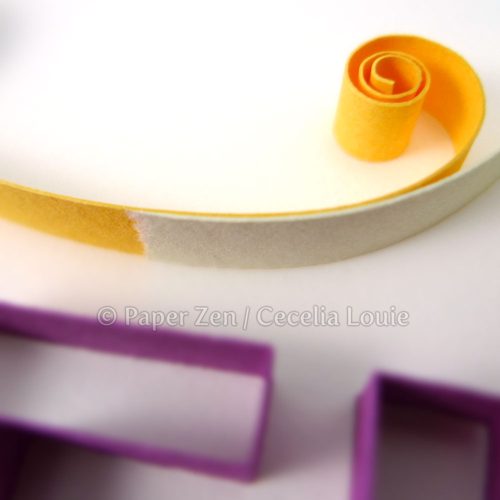 to Paper Zen Cecelia Louie Quilling Letters 101 Part 6 DIY