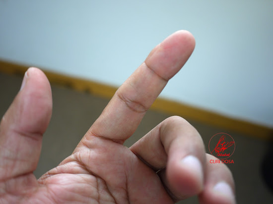 my left index finger