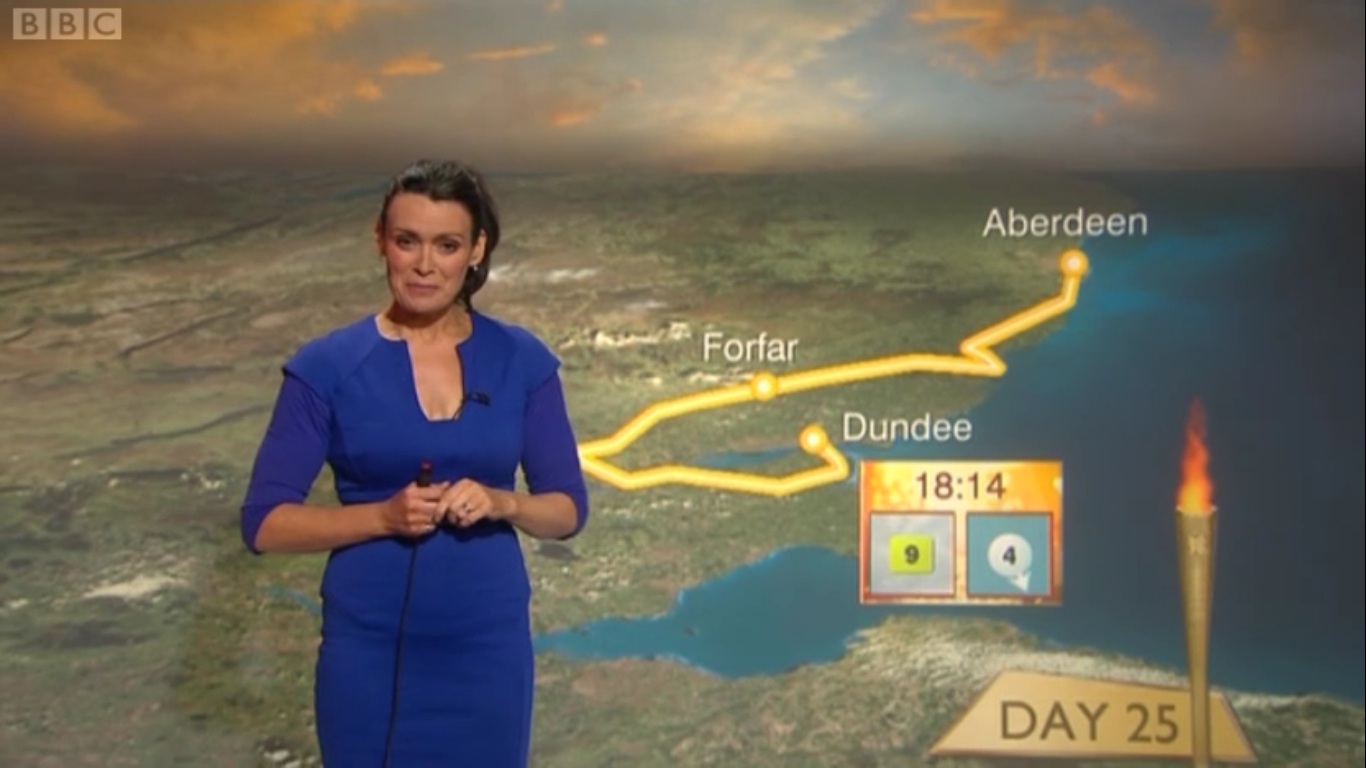 UK Regional News Caps Judith Ralston BBC Reporting Scotland Weather