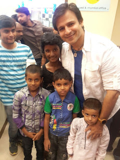 bollywood star vivek oberoi with kids