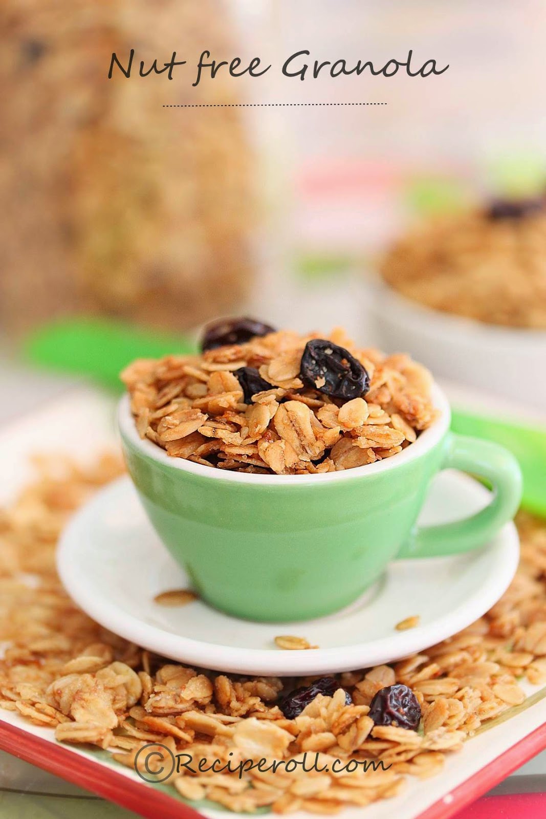 Nut free Granola Plain Granola Recipe